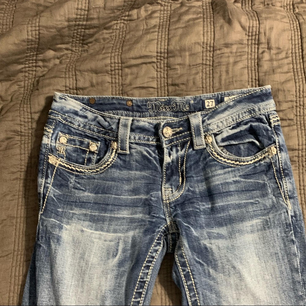 Miss Me Boot Cut Jeans (long) - Picture 7 of 8